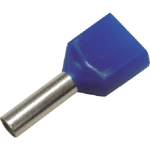 トラスコ中山 DST ツインフェルール形端子(100個入り)青 352-7800(ご注文単位1袋)【直送品】