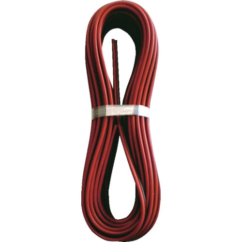 トラスコ中山 正和電工 異色平行線VFFビニールコード 10m 赤/黒(ご注文単位1巻)【直送品】