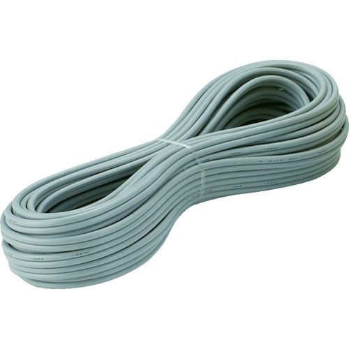 トラスコ中山 正和電工 平行線VFFビニールコード 10m 灰 グレー（ご注文単位1巻）【直送品】