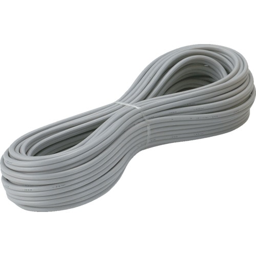 トラスコ中山 正和電工 平行線 VFFビニールコード 20m 灰 グレー（ご注文単位1巻）【直送品】
