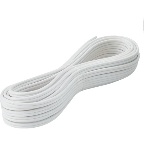 トラスコ中山 正和電工 平行線 VFFビニールコード 20m 白（ご注文単位1巻）【直送品】