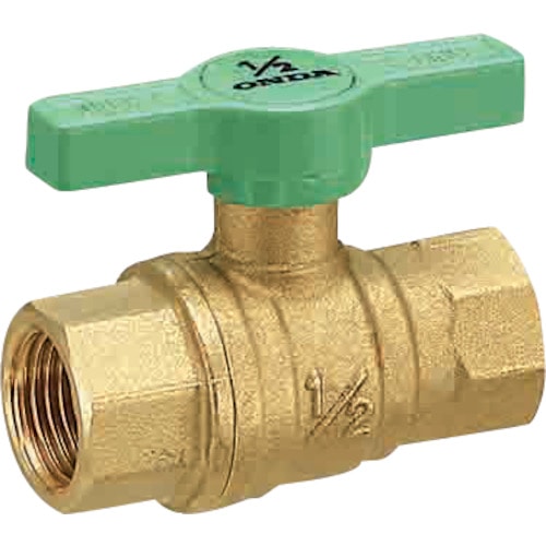 トラスコ中山 オンダ製作所 FF型(フルボア) Rc1 1/4 Tハンドル(ご注文単位1個)【直送品】