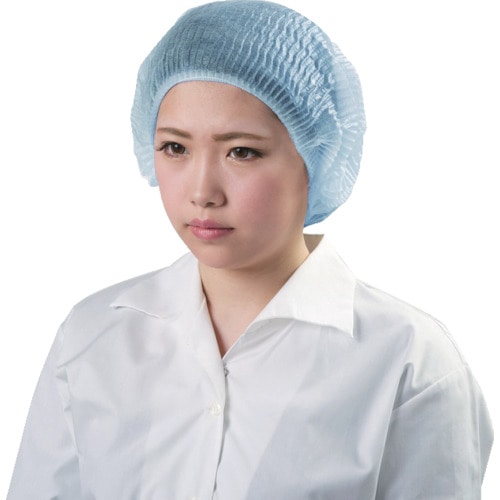 トラスコ中山 東京メディカル パラキャップ 100枚入 ブルー(ご注文単位1袋)【直送品】