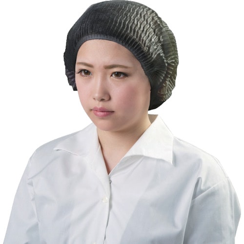 トラスコ中山 東京メディカル パラキャップ 100枚入 ブラック(ご注文単位1袋)【直送品】