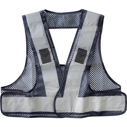 トラスコ中山 リンクサス F-H-Vフルハーネスベスト ネイビー×シルバー(ご注文単位1着)【直送品】