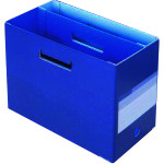 トラスコ中山 プラス 87633)ボックスファイルワイド FL-024BF A4 NVB(ご注文単位1冊)【直送品】