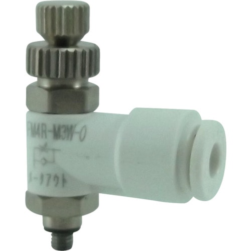 トラスコ中山 チヨダ ファイブミニスピードコントローラα 白 メーターアウト4mm・M3×0.(ご注文単位1個)【直送品】