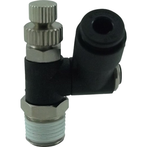 トラスコ中山 チヨダ ファイブミニスピードコントローラβ メーターアウト4mm・R1/8（ご注文単位1個）【直送品】