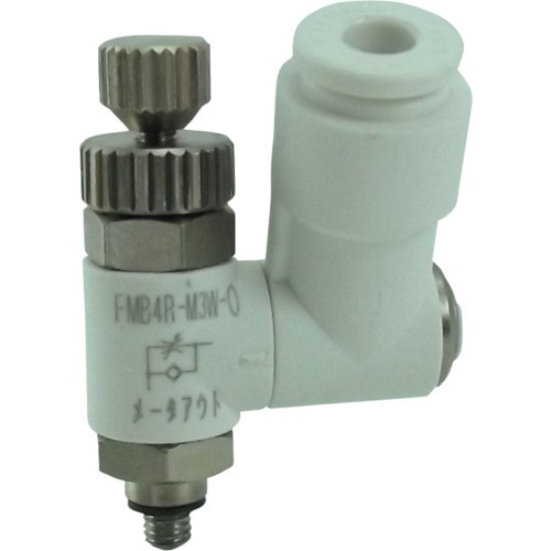 トラスコ中山 チヨダ ファイブミニスピードコントローラβ 白 メーターアウト4mm・M3×0.(ご注文単位1個)【直送品】