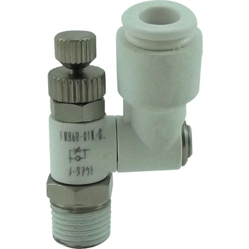 トラスコ中山 チヨダ ファイブミニスピードコントローラβ白メーターアウト6mm・R1/8(ご注文単位1個)【直送品】