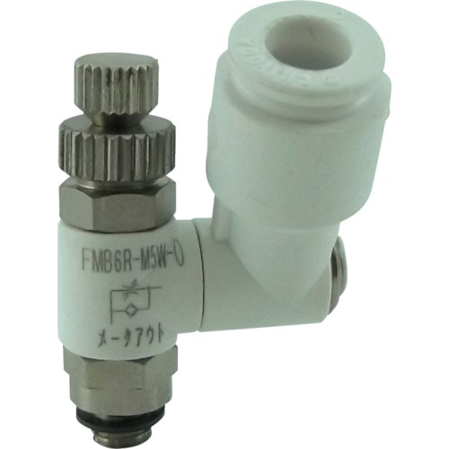 トラスコ中山 チヨダ ファイブミニスピードコントローラβ白メーターアウト6mm・M5×0.8(ご注文単位1個)【直送品】