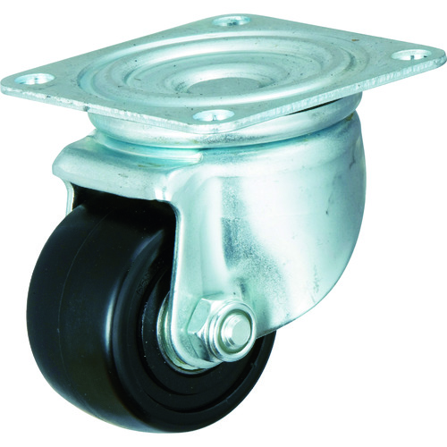トラスコ中山 イノアック 高荷重用キャスター ナイロン車輪 旋回金具付 Φ50(ご注文単位1個)【直送品】