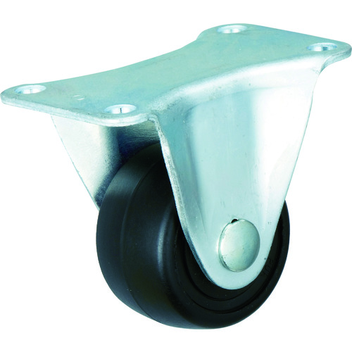 トラスコ中山 イノアック 高荷重用キャスター ナイロン車輪 固定金具付 Φ50(ご注文単位1個)【直送品】