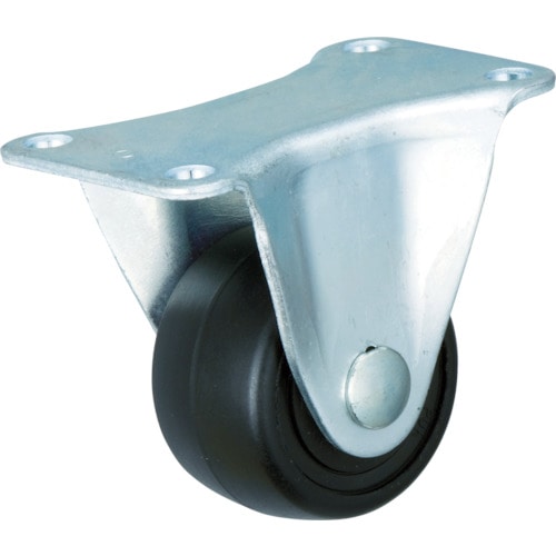 トラスコ中山 イノアック 高荷重用キャスター ナイロン車輪 固定金具付 Φ75(ご注文単位1個)【直送品】