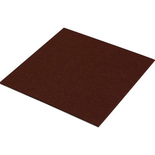 トラスコ中山 光 キズ防止フェルト茶 100mm角×2枚入(ご注文単位1パック)【直送品】