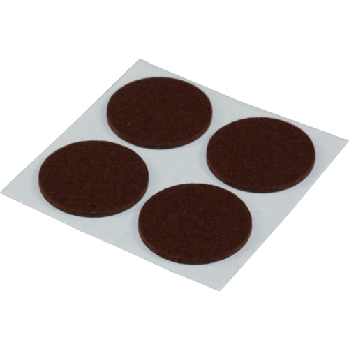 トラスコ中山 光 キズ防止フェルト茶 28丸4個入×2入(ご注文単位1パック)【直送品】