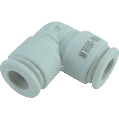 トラスコ中山 チヨダ チューブ継手 ファイブユニオンエルボ W(白) 6mm(ご注文単位1個)【直送品】