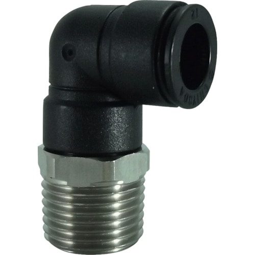 トラスコ中山 チヨダ ファイブSUSメイルエルボ 12mm・R1/2(ご注文単位1個)【直送品】