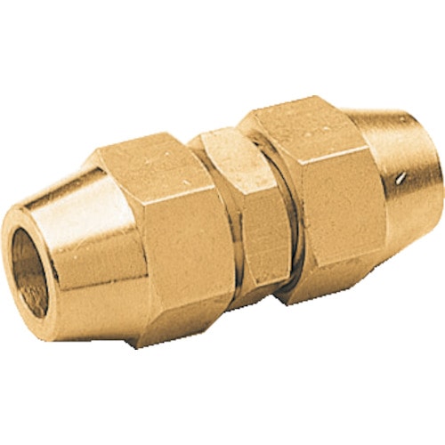 トラスコ中山 ASOH 両口フレアージョイント Φ6(ご注文単位1個)【直送品】