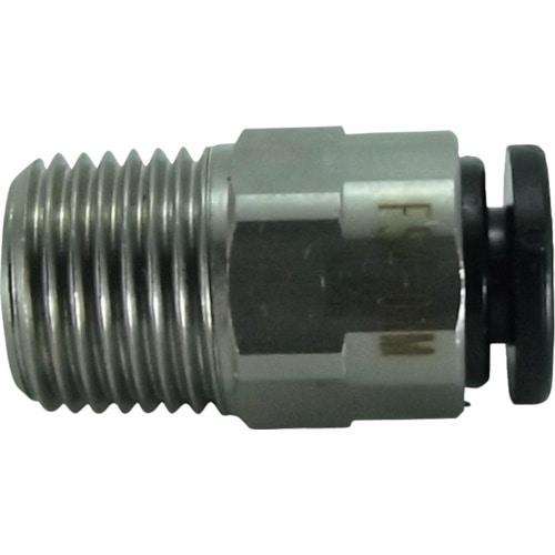 トラスコ中山 チヨダ ファイブSUSメイルコネクタ 4mm・R1/8(ご注文単位1個)【直送品】