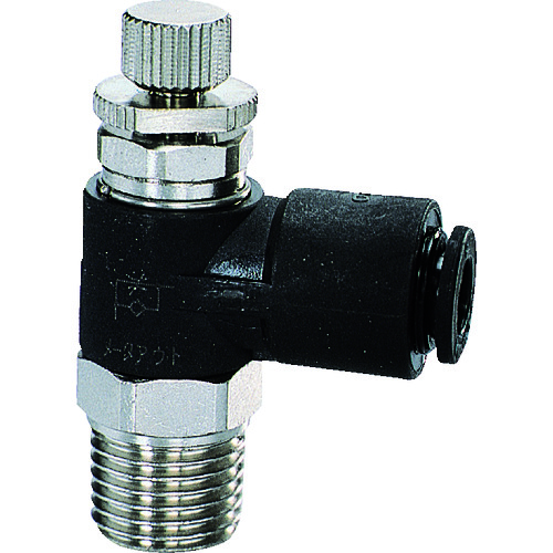 トラスコ中山 チヨダ ファイブSUSスピードコントローラα メーターアウト6mm・R1/4(ご注文単位1個)【直送品】