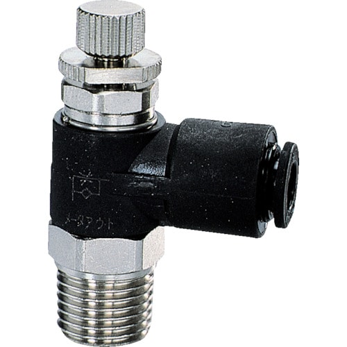 トラスコ中山 チヨダ ファイブSUSスピードコントローラα メーターアウト8mm・R1/8(ご注文単位1個)【直送品】