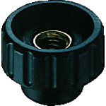 トラスコ中山 ELESA フルートノブ(タップ穴)16 M5(ご注文単位1個)【直送品】