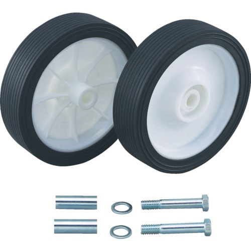 トラスコ中山 TRUSCO エアルブリケーターFTR-65G用 交換用後キャスターセット 車輪(ご注文単位1セット)【直送品】