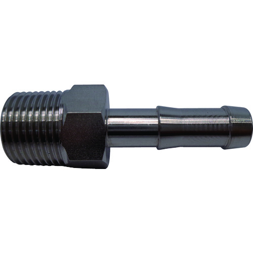 トラスコ中山 ハッコウ 柔軟フッ素チューブ専用継手(ニップルタイプ) 9φ用(ご注文単位1個)【直送品】