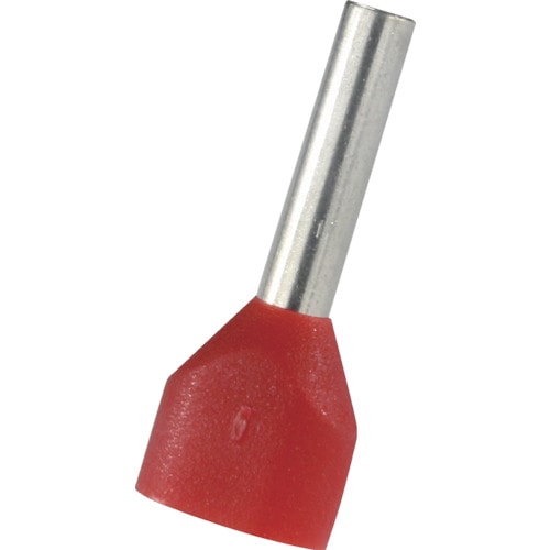 トラスコ中山 TRUSCO フェルール圧着端子 絶縁スリーブ付き ツインタイプ 1.0-10 100個入(ご注文単位1袋)【直送品】