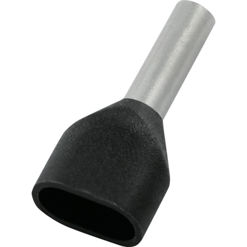 トラスコ中山 TRUSCO フェルール圧着端子 絶縁スリーブ付き ツインタイプ 1.5-8 100個入(ご注文単位1袋)【直送品】