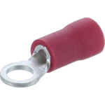 トラスコ中山 JST ビニル絶縁付丸型端子(F形) FV1.25-3.7 100個入り（ご注文単位1袋）【直送品】