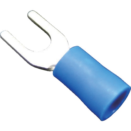 トラスコ中山 JST ビニル絶縁付角先開形端子(F形) (100個入)　827-9211（ご注文単位1袋）【直送品】