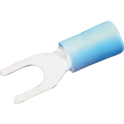 トラスコ中山 JST ビニル絶縁付角先開形端子(F形) FV2-YS3A 100個入り（ご注文単位1袋）【直送品】