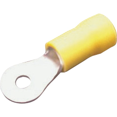 トラスコ中山 JST ビニル絶縁付丸型端子(F形) FV5.5-S3 100個入り（ご注文単位1袋）【直送品】