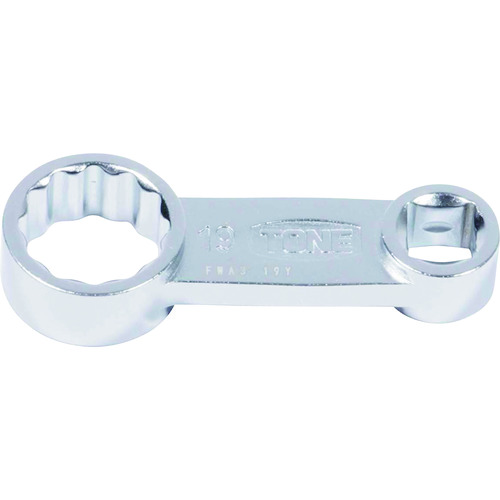 トラスコ中山 TONE ソケットアダプター オフセットめがねアダプター 差込角9.5mm 全長73mm 対辺寸法19mm(ご注文単位1個)【直送品】