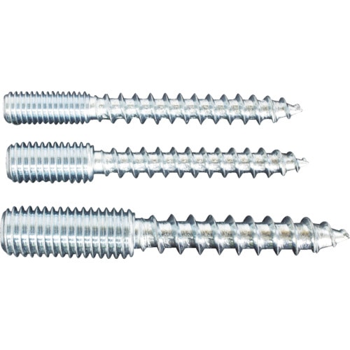 トラスコ中山 MIYAGAWA M10四角穴付スタッド木ねじ 三価クロメート 7X50 4本入（ご注文単位1袋）【直送品】