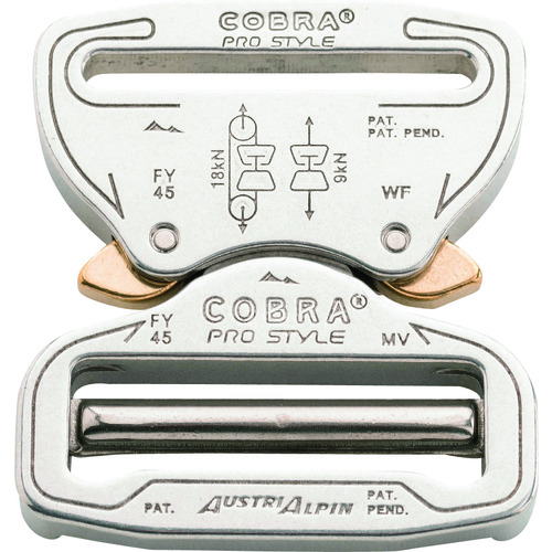 トラスコ中山 ALPIN COBRAオリジナル 強力バックル 45mm シルバー(ご注文単位1個)【直送品】