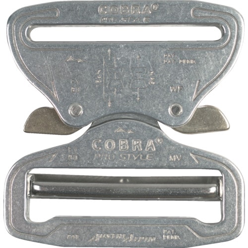 トラスコ中山 ALPIN COBRA バックル 50mm XLトリガー シルバー(ご注文単位1個)【直送品】