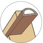 トラスコ中山 ニトムズ ドア窓用気密パッキンD型(ご注文単位1巻)【直送品】