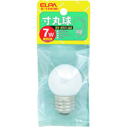 トラスコ中山 ELPA 寸丸球(ご注文単位1個)【直送品】