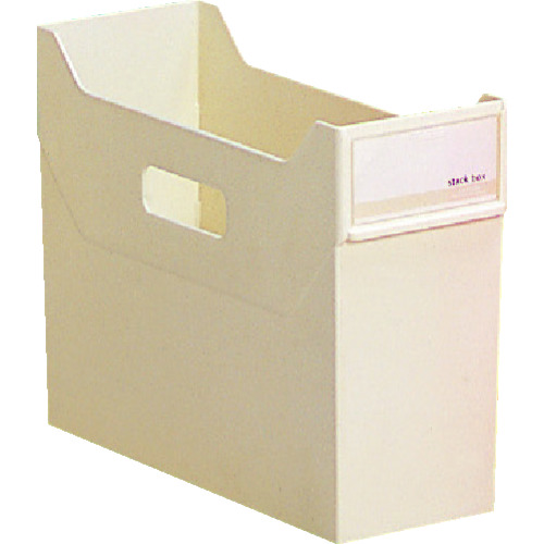 トラスコ中山 リヒト スタックボックス 白(ご注文単位1個)【直送品】