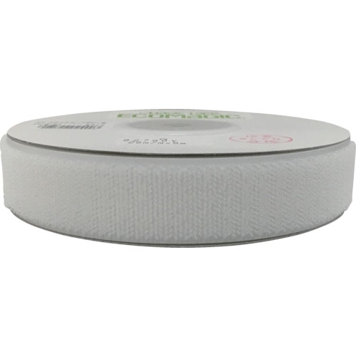 トラスコ中山 ユタカメイク マジックテープ マジックテープボビン巻B 25mm×5m ホワイト(ご注文単位1巻)【直送品】