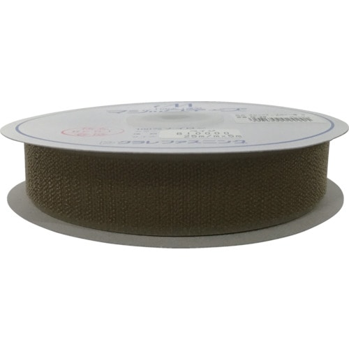 トラスコ中山 ユタカメイク マジックテープ マジックテープボビン巻B 25mm×5m ベージュ(ご注文単位1巻)【直送品】