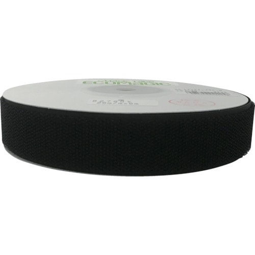 トラスコ中山 ユタカメイク マジックテープ マジックテープボビン巻B 25mm×5m ブラック(ご注文単位1巻)【直送品】