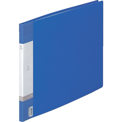 トラスコ中山 リヒト A3/E クリヤーブック(20枚) 青(ご注文単位1冊)【直送品】