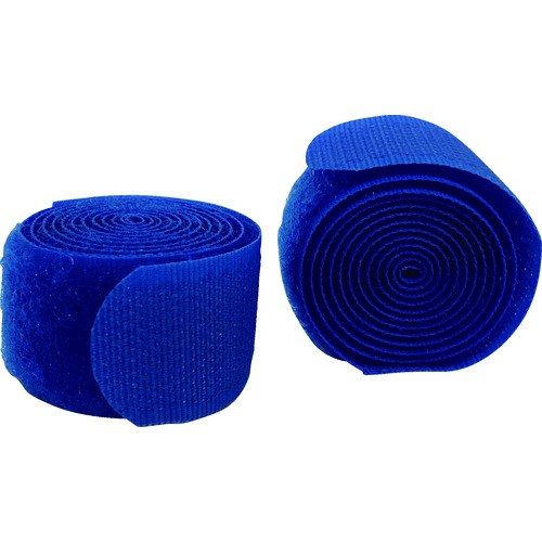 トラスコ中山 ユタカメイク マジックテープ マジックストラップS 20mm×60cm ブルー(ご注文単位1袋)【直送品】