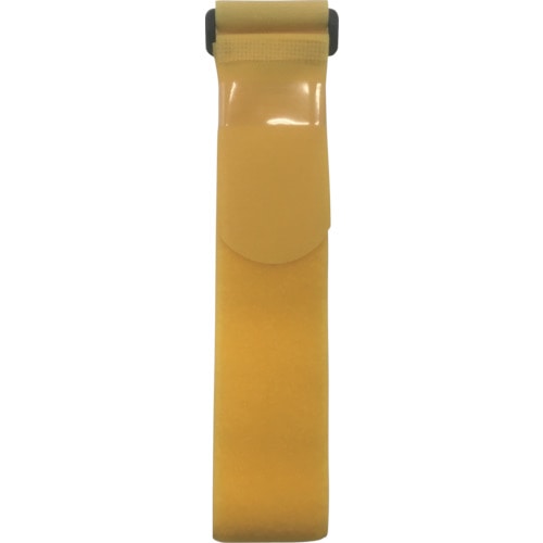 トラスコ中山 ユタカメイク マジックテープ 結束テープ 50mm巾×1550mm イエロー(ご注文単位1本)【直送品】