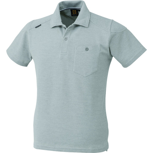 トラスコ中山 コーコス ハンソデポロシャツ G-9117 3モクグレー LL(ご注文単位1着)【直送品】