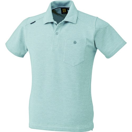 トラスコ中山 コーコス ハンソデポロシャツ G-9117 3モクグレー SS(ご注文単位1着)【直送品】